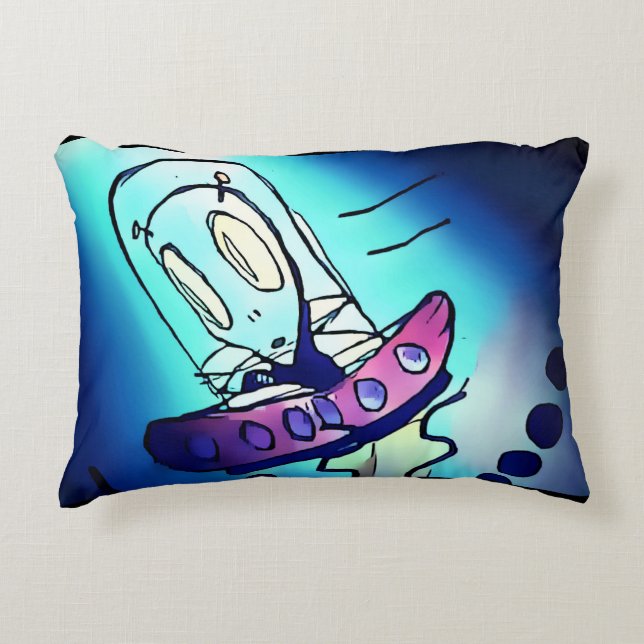Alien Artwork Pillow Prydnadskudde (Framsidan)