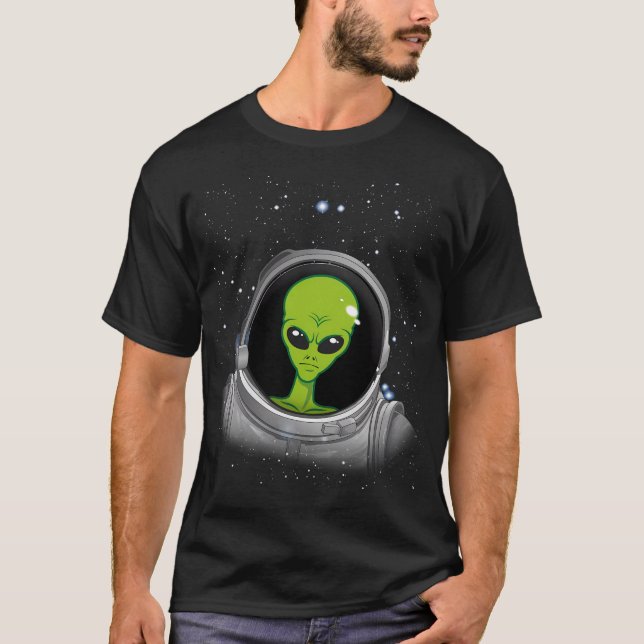 Alien Astronaut Alien Ufo Conspiracy Astronaut Mar T Shirt (Framsida)