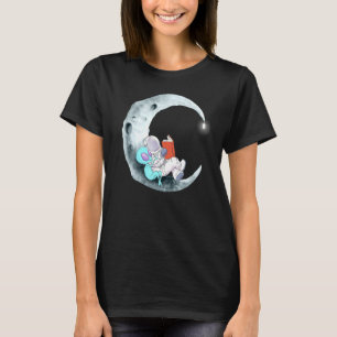 Alien Astronaut läser Bokar i rymden T Shirt