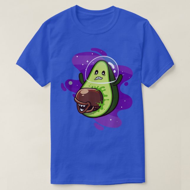 Alien Avocado Guacamole Fläkt T Shirt (Design framsida)