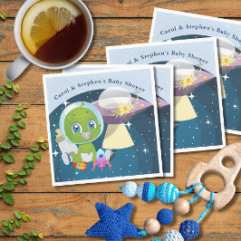 Alien Baby Shower Pappersservett