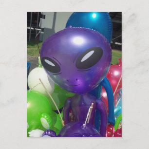 Alien Balloon Vykort