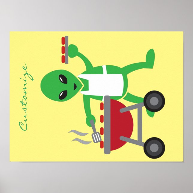 Alien Barbecue Cookout Thunder_Cove Poster (Framsidan)
