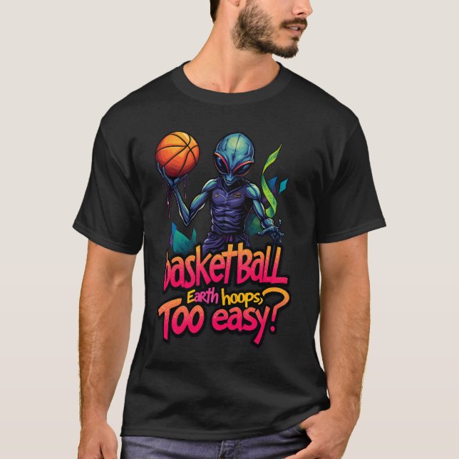 Alien Basketball Superstar T Shirt (Framsida)