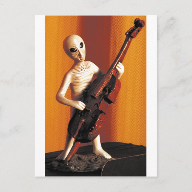 Alien Bass-ics Vykort (Framsida)