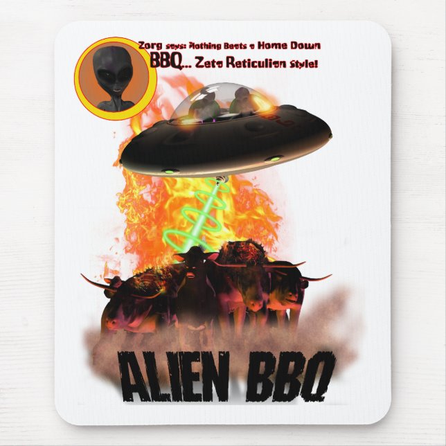 Alien BB-Q Mousepad Musmatta (Framsidan)