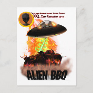 Alien BB-Q-vykort Vykort