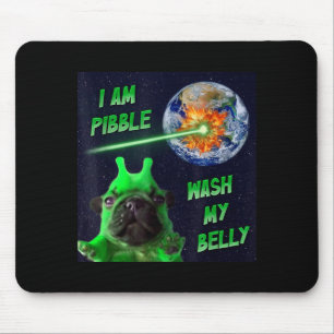 Alien Bble Roligt Hjärnrot Hund Meme Rymden Jag Är Musmatta