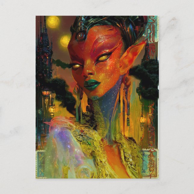 Alien Beauty - Cresha Vykort (Framsida)