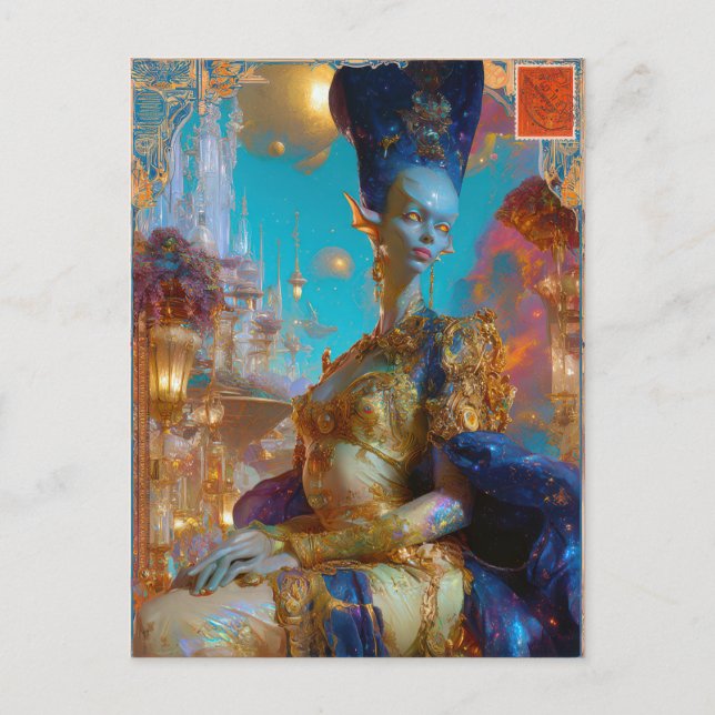 Alien Beauty - Ranshone Vykort (Framsida)