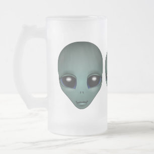 Alien Beer Mugg Extraterrestrial Kopp Alien Glass