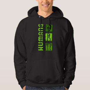 Alien Believer Humans är inte Real Science Space G Hoodie