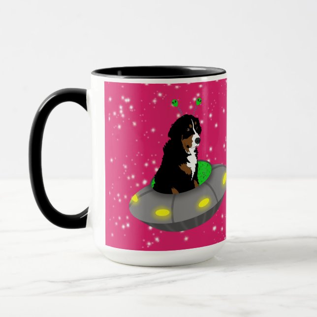 Alien Bernese Mountain Hund Mugg (Vänster)