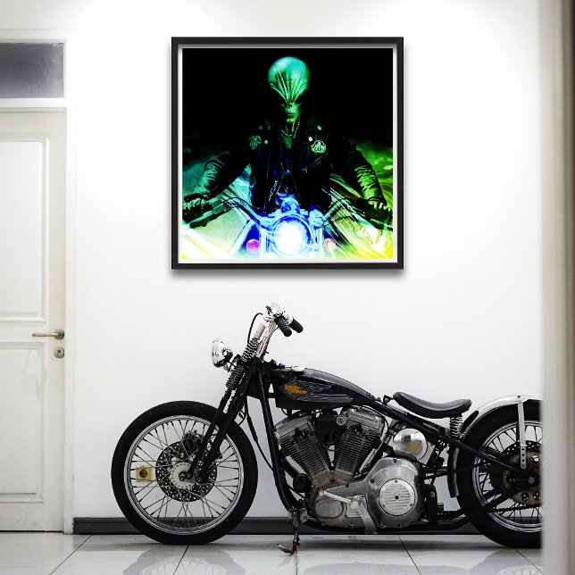 Alien Biker (nyversion) Poster (Skapare uppladdad)