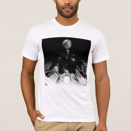 Alien-Biker (svartvitt) T Shirt