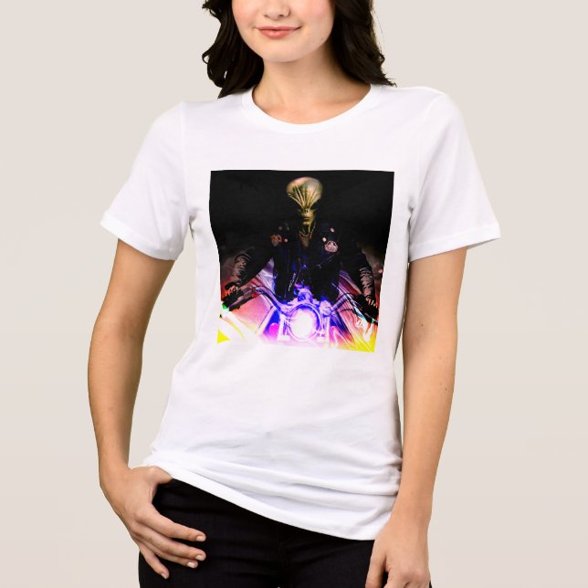 Alien Biker T Shirt (Framsida)