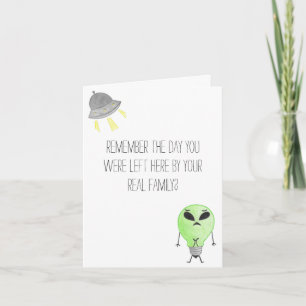 Alien Birthday Kort