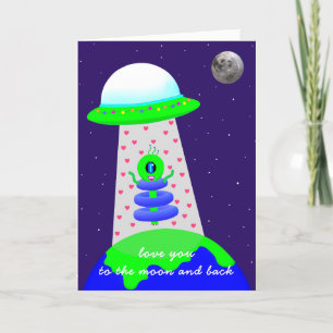 Alien Birthday-kort nytt av Jo Bilder Meddelande