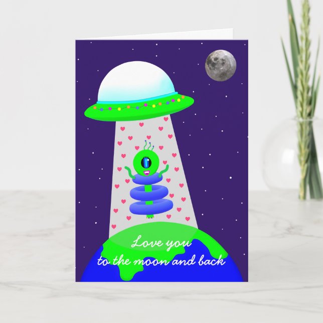 Alien Birthday-kort nytt av Jo Bilder Meddelande (Framsida)
