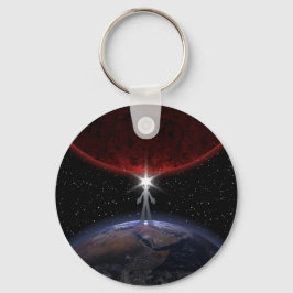 Alien bland planeterna nyckelring