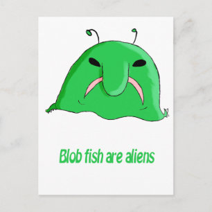 Alien-blob Vykort