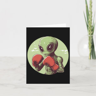 Alien Boxer-Redo för att kämpa i handskar Kort