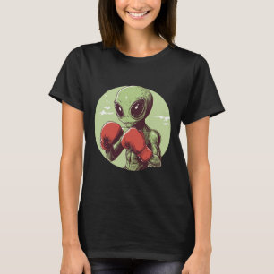 Alien Boxer-Redo för att kämpa i handskar T Shirt