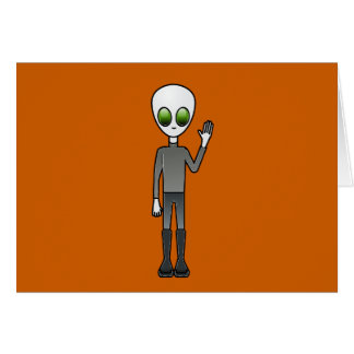 Alien Boy Hälsningskort