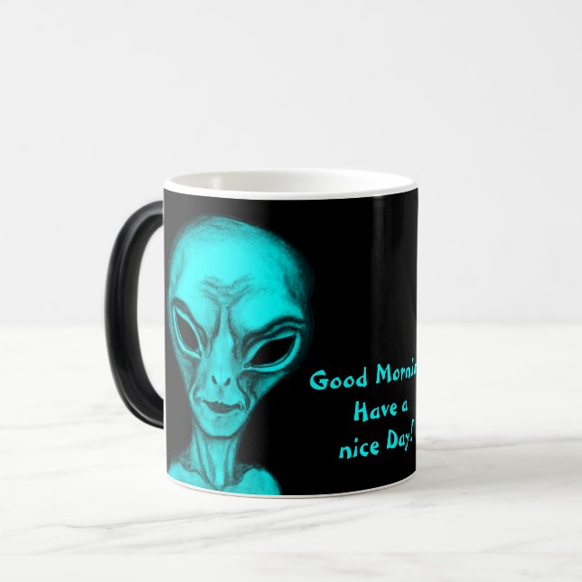 Alien, Bra Morgon Magisk Mugg (Framsida vänster)