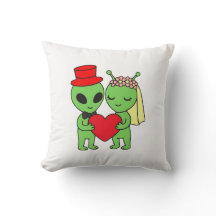 Alien Bride Groom Decorative Wedding
