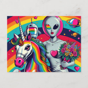 Alien Bride på Unicorn Vykort
