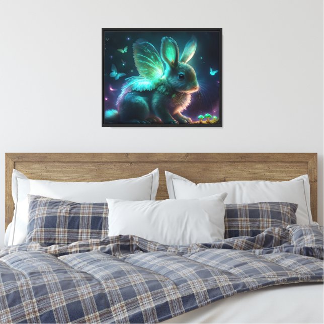 Alien Bunny Canvastryck (Insitu (sovrum))