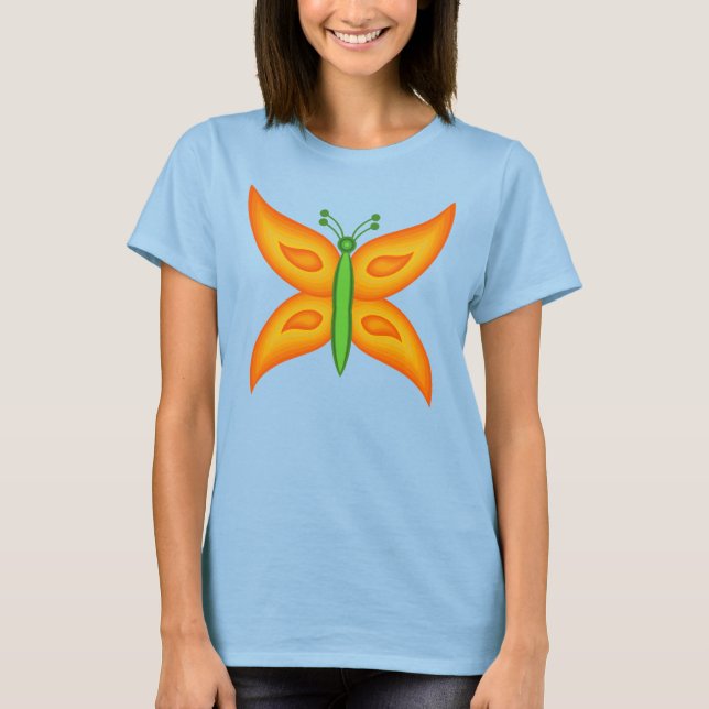 Alien Butterfly Basic T-Shirt (Framsida)