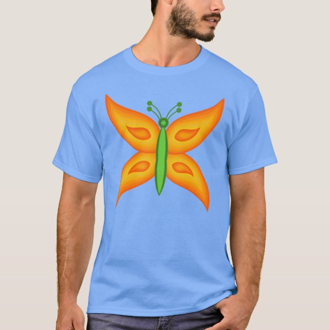 Alien Butterfly Basic T-Shirt (Framsida)
