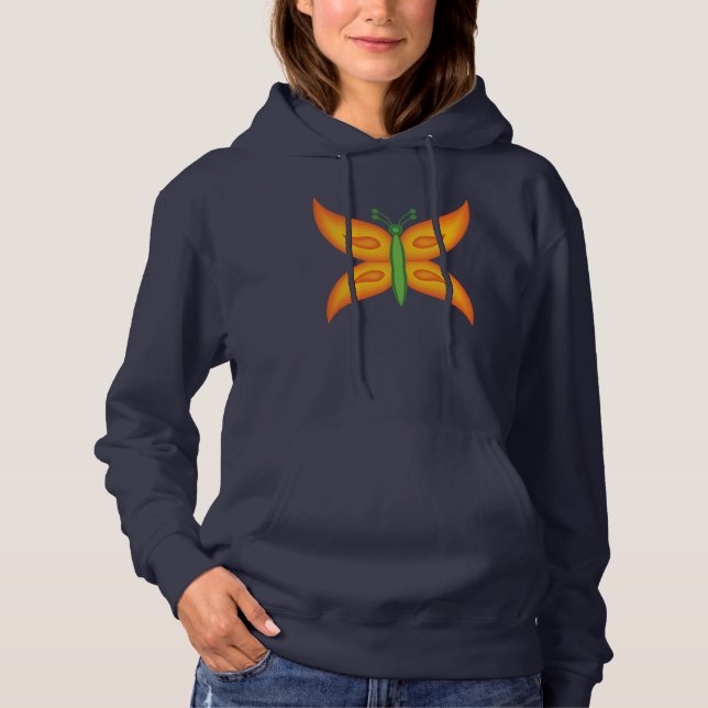 Alien Butterfly Damjacka T Shirt (Framsida)