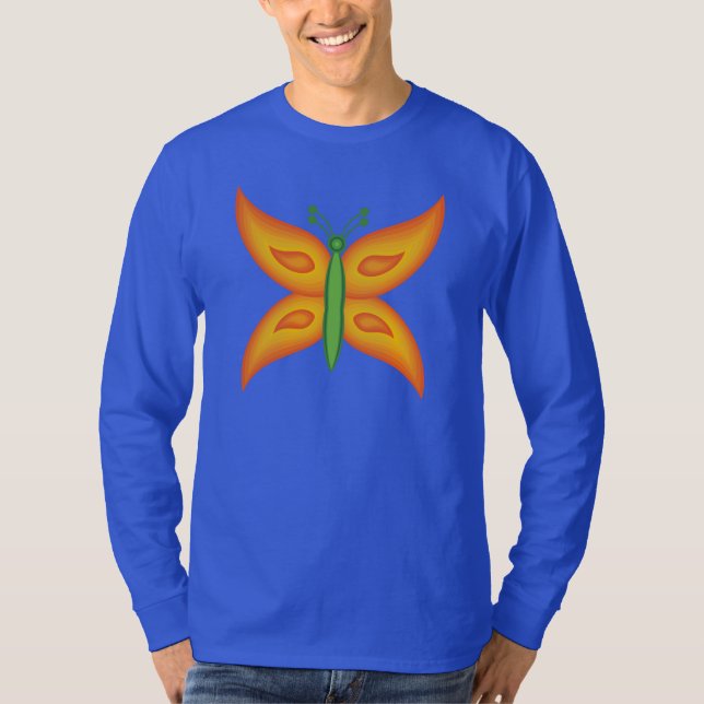 Alien Butterfly Långärmad T-Shirt (Framsida)