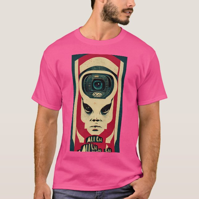 Alien Camera 3 T Shirt (Framsida)