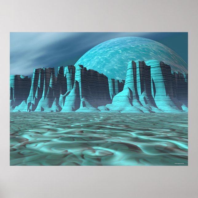 Alien Canyonlands Poster (Framsidan)