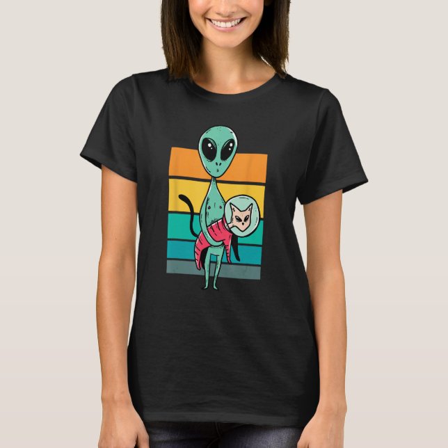 Alien Cat  Science Fiction Feline Cute Cat Toy T Shirt (Framsida)