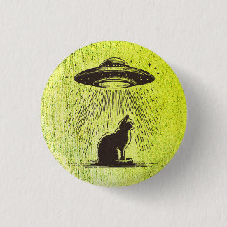 Alien Cat UFO Knapp