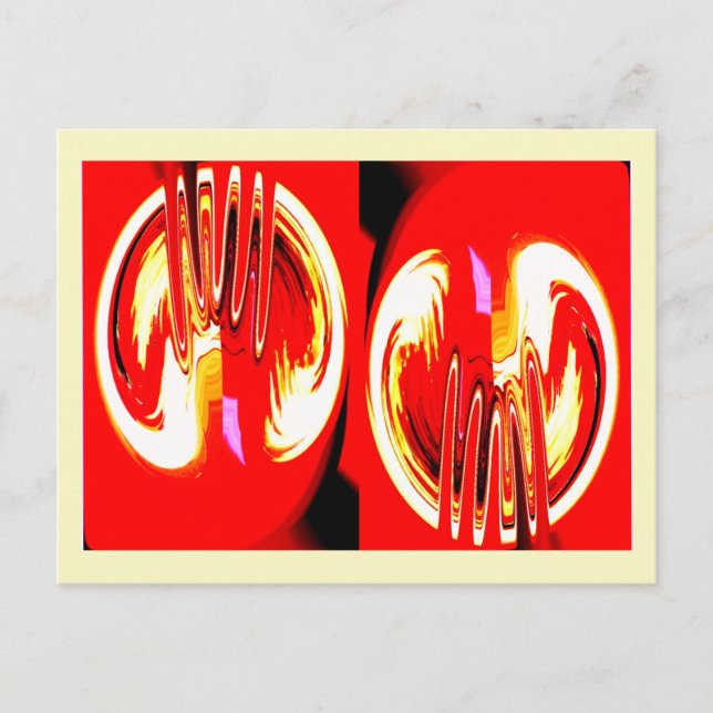 Alien-cellkonst Vykort (Framsida)