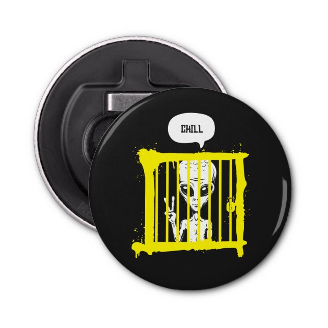 Alien Chill i fängelset Flasköppnare (Framsidan)