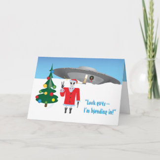 Alien Christmas Helgkort