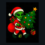 Alien Christmas Tree Xmas Lights Funny Holiday Men Poster<br><div class="desc">Alien Christmas Tree Xmas Lights Funny Holiday Men Boys</div>