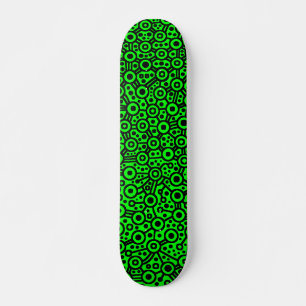 Alien Circuit III - Svart på Grönten Skateboard Bräda 20,5 Cm