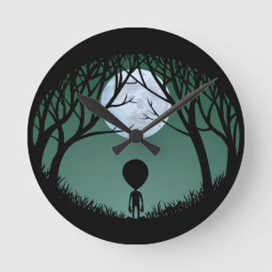 Alien Clock E.T. Gift Alien Decor & Keepsakes Rund Klocka