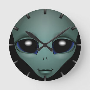 Alien Clock ET Gift Alien Decor Alien Gifts Rund Klocka