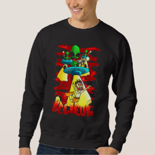 Alien Clothing Utomjordingars Apparat Tro Lång Ärmad Tröja
