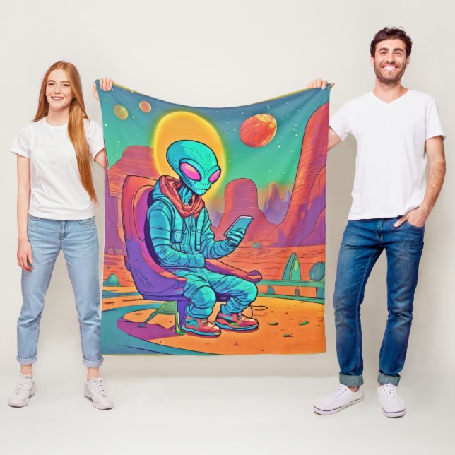 Alien Coolness Unlezed Fleecefilt (På plats)