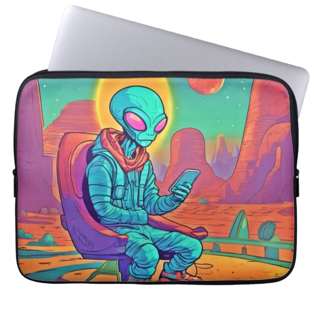 Alien Coolness Unlezed Laptop Fodral (Framsidan)